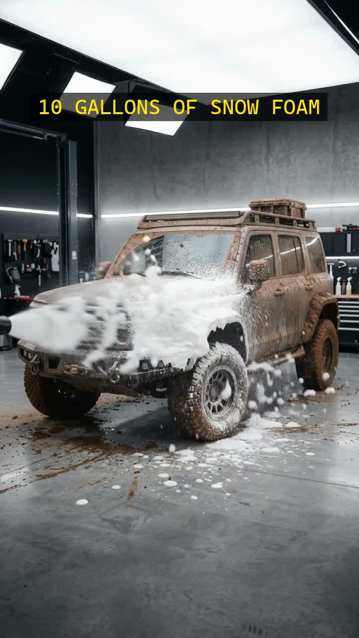 Extreme Mountain Mud Rescue: 10 Gallons of Snow Foam vs Overland 4x4 🌨️🏔️